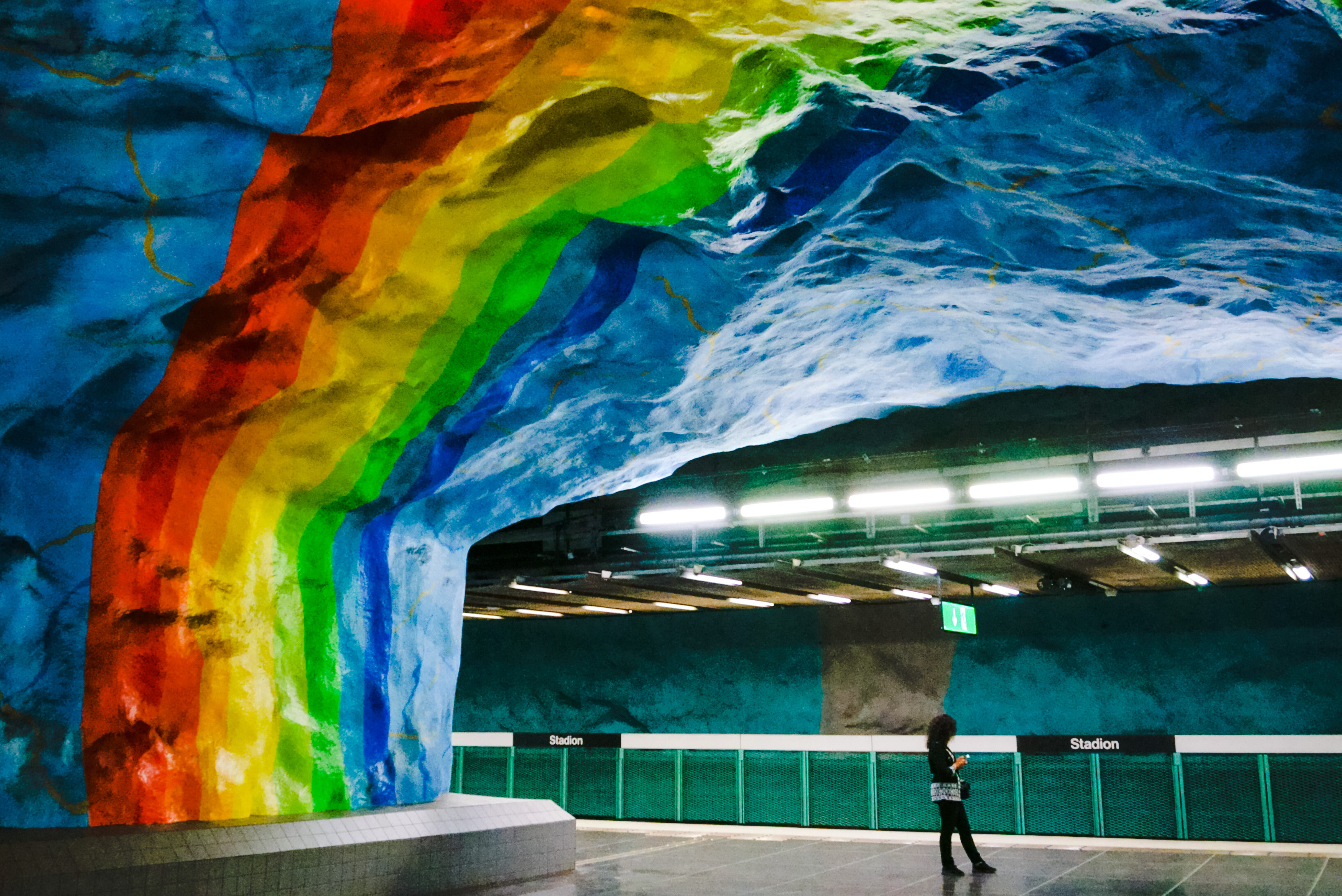 Галерея под землей: 12 станций метро Стокгольма